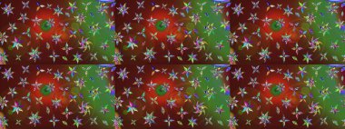 Küçük çiçekteki sevimli çiçek deseni. Raster illüstrasyonu. Tony 'nin kumaş kalıbını çiz. Modaya uygun kumaş deseni.