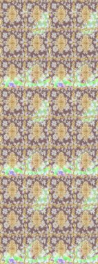 Raster oryantal süs. Tarafsız renklerde altın elementlerle çizim. Altın deseni çiz.