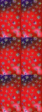 Motley illüstrasyonu. Küçük çiçekte güzel bir desen. Robot resim. Çiçekli bahar çiçekleri. Küçük renkli çiçekler. Moda baskıları için zarif bir şablon.