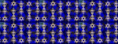 Kışın sembolü, mutlu noeller, mutlu yeni yıl kutlaması Raster illüstrasyonu. Basit bir kar tanesi. Mavi, gri ve kahverengi renklerde şirin kar taneleri. Soyut duvar kağıdı, ambalaj dekorasyonu.