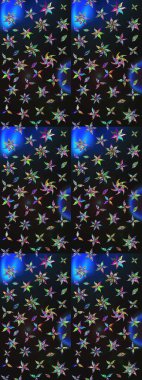 Yumuşak pamuk tasarımı. Paketleme, tekstil, duvar kâğıdı için çiçek eskizi. Yumuşak fayans. Raster 'ın taze dokusu. Klasik çiçek deseni.