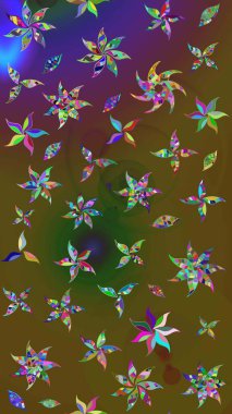 Raster illüstrasyonu. Raster çiçekleri klasik tarzda çizilmiş. Nazikçe, rengarenk bahar çiçekleri. Çiçekli yumuşak çizim deseni.