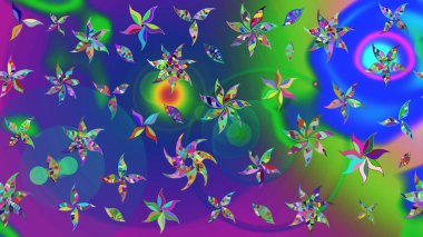 Küçük mavi ve yeşil çiçeklerle oldukça eski bir besin torbası deseni. Tekstil, kumaş, kapaklar, duvar kağıtları, baskı, paket, koleksiyon defteri, örgü, dekupaj için çiçek arkaplanı..