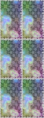 Suluboya kusursuz desen. Çiçek izi. Suluboya tarzında nötr renkler üzerine çiçekler.