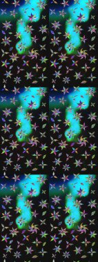 Şekil verilmiş çiçeklerle eskiz deseni. Çiçek deseni duvar kağıdı, desen dolguları ve web sayfası arka planı için kullanılabilir. Süslü zentangle çizim dokusu, soyut çiçeklerle süslenmiş..