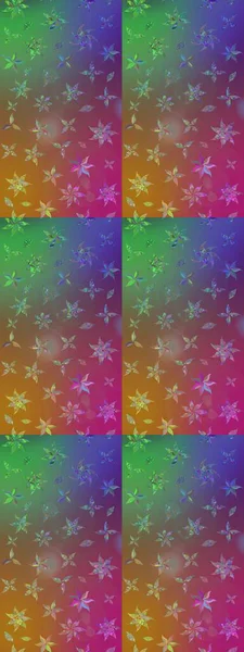 Kahverengi ve mor renkli çiçekler. Düz Çiçek Elementleri Tasarımı. Çiçek desenli eskiz, yaz çiçekleri. Renkli Bahar Teması çizim şablonu.