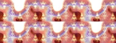 Noel ve yeni yıl moda baskıları için tatil tasarımı. Raster illüstrasyonu. Pembe, nötr ve bej renkler. Kar tanelerinin soyut arkaplanlı Noel deseni.