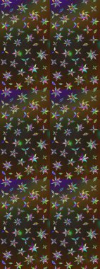 Elle boyanmış suluboya resim çizimleri, çiçekler ve bitkiler. Kahverengi ve gri renkte çiçekler.