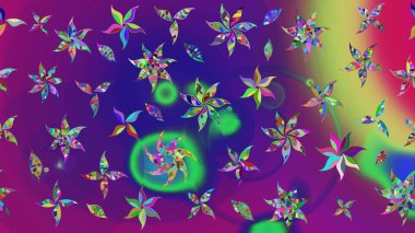 Mor ve mor renkli çiçekler. Renkli Bahar Teması eskiz kalıbı. Çiçekli çizim şekli. Düz Çiçek Elementleri Tasarımı.