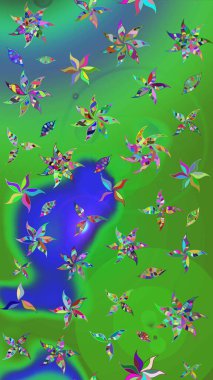 Çiçek arkaplanlı soyut zarafet eskiz deseni. Raster Güzel kumaş deseni.