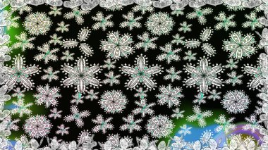 Düz Çiçek Elementleri Tasarımı. Renkli Bahar Temalı Kusursuz Arkaplan. Çocuk stili. Çiçekli pürüzsüz raster arka plan.