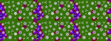 Güzel kumaş deseni. Asya tekstil tarzında. Çiçek desenli çizim. Raster illüstrasyonu. Renkli Bahar Teması eskiz kalıbı. Düz Çiçek Elementleri Tasarımı.