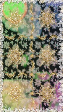 Raster altın pürüzsüz desen. Kusursuz altın desenli bukleler. Gri renklerde kusursuz desen. Doğu tarzında altın elementler arabesk.