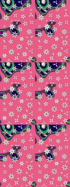 Pembe ve nötr renklerde bahar çiçekleri. Raster çiçekleri klasik tarzda çizilmiş. Raster illüstrasyonu. Çiçekli yumuşak çizim deseni.