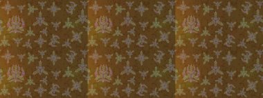 Raster illüstrasyonu. Hoş bir çiçek geçmişi var. Küçük bir çiçekte eskiz deseni. Güzel kumaş deseni.