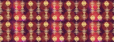 3D çiçekler, eskiz. Raster illüstrasyonu. Kırmızı, mor ve kahverengi renklerde.