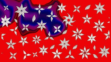 Parmak izi, kumaş, duvar kâğıdı, tekstil için raster dokusu. Renkli grunge renkli çiçeklerle soyut bir arka plan oluşturur. Nakış desenli çiçek deseni..