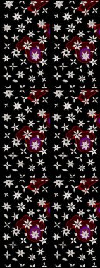 Fantezi çiçekli eskiz deseni, doğal duvar kağıdı, çiçek desenli kıvrım çizimi. Paisley el çizimi elementler. Ev dekoru.