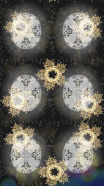 Kar tanesi rengarenk desen. Kar taneleri deseni. Soyut kar taneleri arkaplanda izole edilmiş düz dizayn. Raster kar taneleri arka planda. Raster illüstrasyonu.