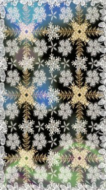 Asya tekstil tarzında. Gri renkli çiçekler. Kusursuz çiçek deseni. Düz Çiçek Elementleri Tasarımı. Renkli Bahar Temalı Kusursuz Arkaplan. Raster illüstrasyonu.