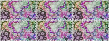 Güzel kumaş deseni. Düz Çiçek Elementleri Tasarımı. Renkli Yaz Temalı Kusursuz Arkaplan. Yazdır. Raster çiçekli arka plan. Sevimli, pürüzsüz desen.