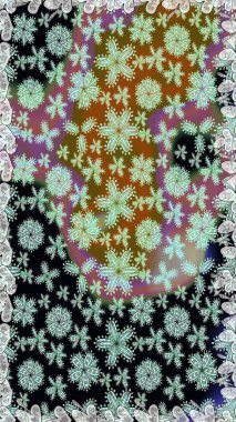 Raster illüstrasyonu. Çiçekler, dallar, bitkiler ve çiçekler. Güzel kumaş deseni. El çizimi.