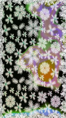 Soyut zarafet, çiçekli arkaplan deseni. Raster Güzel kumaş deseni.