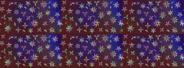 Menekşe ve mor renkli çiçekler. Renkli Bahar Teması çizim şablonu. Çiçekli çiçek deseni, suluboya. Düz Çiçek Elementleri Tasarım Raster illüstrasyonu.