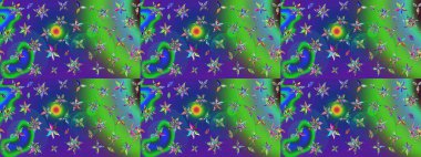 Çiçek desenli çizim. Raster illüstrasyonu. Asya tekstil tarzında. Güzel kumaş deseni. Renkli Bahar Teması eskiz kalıbı. Düz Çiçek Elementleri Tasarımı.