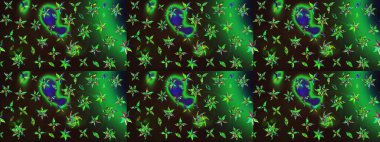 Raster güzel kumaş deseni çiziyor. Renkli Bahar Teması eskiz kalıbı. Çiçek deseni. Düz Çiçek Elementleri Tasarımı.