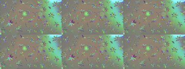 Çiçek desenli raster, gri ve bej renkli grafik desenli soyut raster arkaplan. Modern stil dokusu.