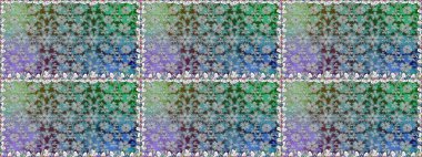 Karalama çiçeği. Düz Çiçek Elementleri Tasarımı. Raster illüstrasyonu. Güzel kumaş deseni. Zentangle soyut çiçekleri. Renkli Bahar Teması Kusursuz Arkaplan.