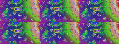 Eskiz modeli etnik tasarım. Çiçekleri, deniz kabukları, mandalaları ve suluboya efektleriyle donanma geçmişi. Yatak çarşafları, ceket, paket tasarımı, kumaş ve moda kavramları için tekstil baskısı.