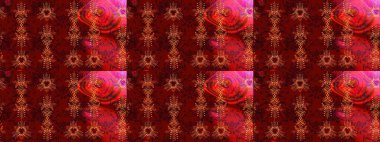 Yeni yıl kar tanesi. Düz kar karalama ikonları, yılbaşı afişi için kar taneleri silueti, kartlar. Hoş soyut kar taneleri kırmızı, kahverengi ve siyah renkler üzerine raster tasarımı.