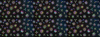 Gri ve mavi renklerde bahar çiçekleri. Raster illüstrasyonu. Çiçek ve yapraklı karalama şeklinde Raster çiçek deseni.