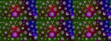 Tekstil, duvar kâğıdı, kapaklar, yüzey, baskı, hediye paketi, hatıra defteri, dekupaj. Özgürlük stili Millefleur 'lar. Küçük yabani çiçeklerdeki halk modelini çiz. Taşralı şıklığı.