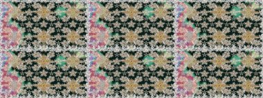 Raster illüstrasyonu. Küçük çiçekteki kusursuz desen. Hoş bir çiçek geçmişi var. Güzel kumaş deseni.