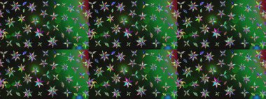 Sevimli küçük çiçek desenle. Raster resim. Çiçek desenli çiçek ve yaprakları ile.