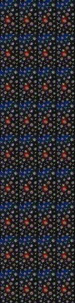 Küçük çiçekli şirin bir desen. Çiçek ve yapraklı çiçek deseni. Raster illüstrasyonu.