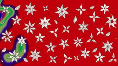 Çocuk stili. Renkli Bahar Teması eskiz kalıbı. Düz Çiçek Elementleri Tasarımı. Çiçekli çizim raster arkaplanı.