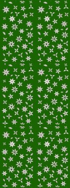 Yumuşak, bahar çiçekli arka plan. Çiçekli karalama şeklinde Raster çiçek deseni. Yeşil ve nötr renkte çiçekler.