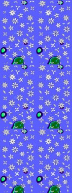 Mavi ve nötr renklerde. Taslak dekoratif arka plan, çiçek mandala. Çiçek. Raster illüstrasyonu.