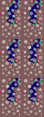 Şatafatlı bahar bahçesi dokusu. Raster illüstrasyonu. Flower eskiz arka planı. Çiçek deseni.