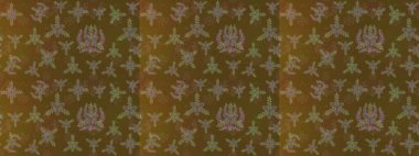 Raster illüstrasyonu. Bokeh kahverengisi, yeşili ve nötr ve kar taneleriyle dekoratif Noel arkaplanı.