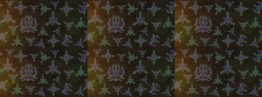 Raster çiçek desenli çiçek deseni, yapraklar, dekoratif elementler, sıçrama, lekeler, el çizimi kontur çizgileri ve Doodle çizim stili, grafik raster çizim çizimi.