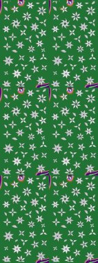 Güzel kumaş deseni. Renkli Yaz Temalı eskiz kalıbı. Düz Çiçek Elementleri Tasarımı. Raster illüstrasyonunda çiçek deseni çizimi.