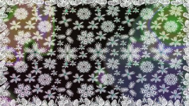 Hint süsü. Çiçek duvar kağıdı. Kusursuz desen. Gri renklerde. Raster illüstrasyonu. Renkli süs kenarı.