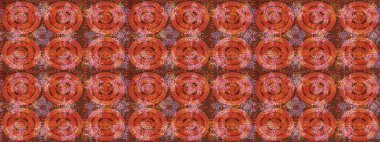 Raster kar taneleri arka plan. Kar tanesi renkli desen. Snowflakes desen. Renk arka plan üzerinde izole soyut kar taneleri ile düz tasarım. Raster illüstrasyon.