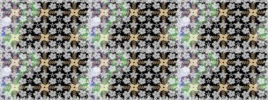 Çiçekli karalama şeklinde Raster çiçek deseni. Gri renkli çiçekler. Nazikçe, güzel çiçek arkaplanı..