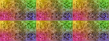 Renkli elementlerle Raster ilginç desen.